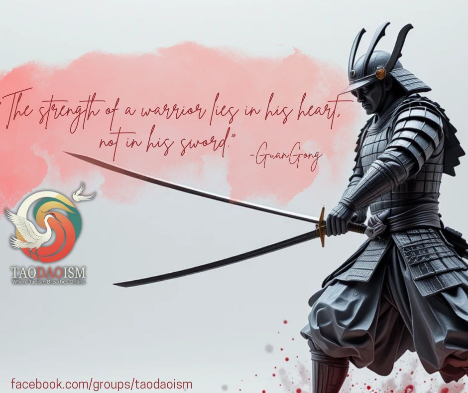 The strength of a warrior lies in his heart, not in his sword.